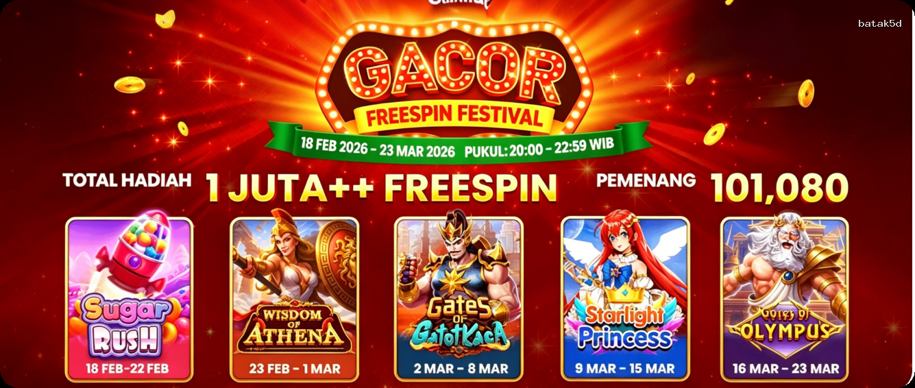 Login batak5d Sekarang Bonus Melimpah